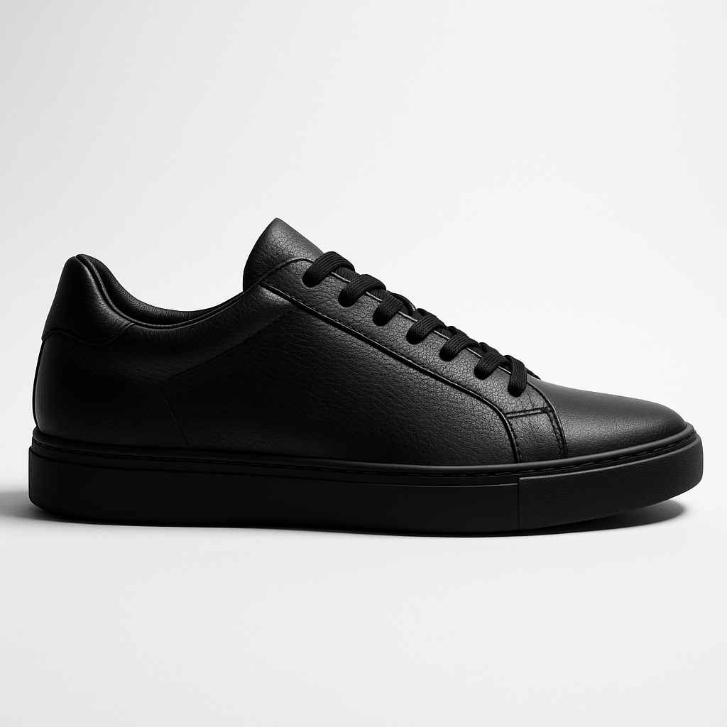 All-Black Minimal Trainers